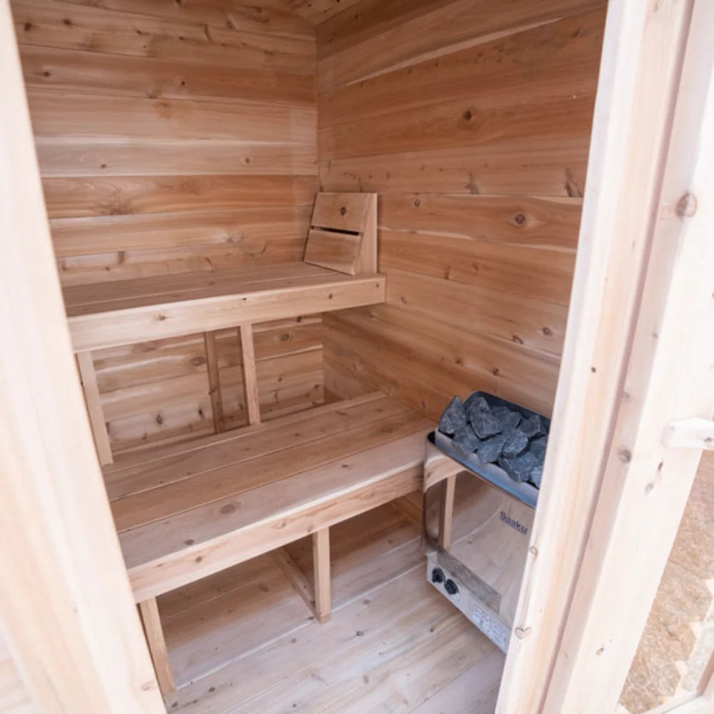 Dundalk LeisureCraft CT Granby 3 Person Cabin Outdoor Sauna