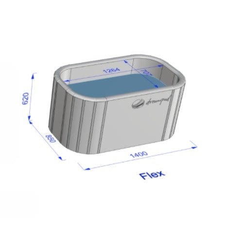 Ice Bath Flex With Chiller | DreamPod - Plunge Tub HubCold PlungeDreamPodPlunge Tub HubDRMPD-ICBTH-FLX-CHLRBest SellersCold PlungeCold Plunge Tubs